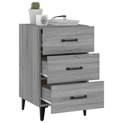 Comodino Grigio Sonoma 40x40x66 cm in Legno Multistrato - homemem39
