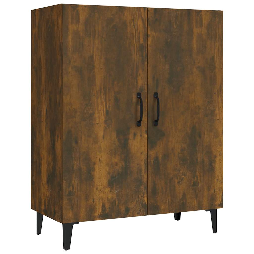 Credenza Rovere Fumo 70x34x90 cm in Legno Multistrato