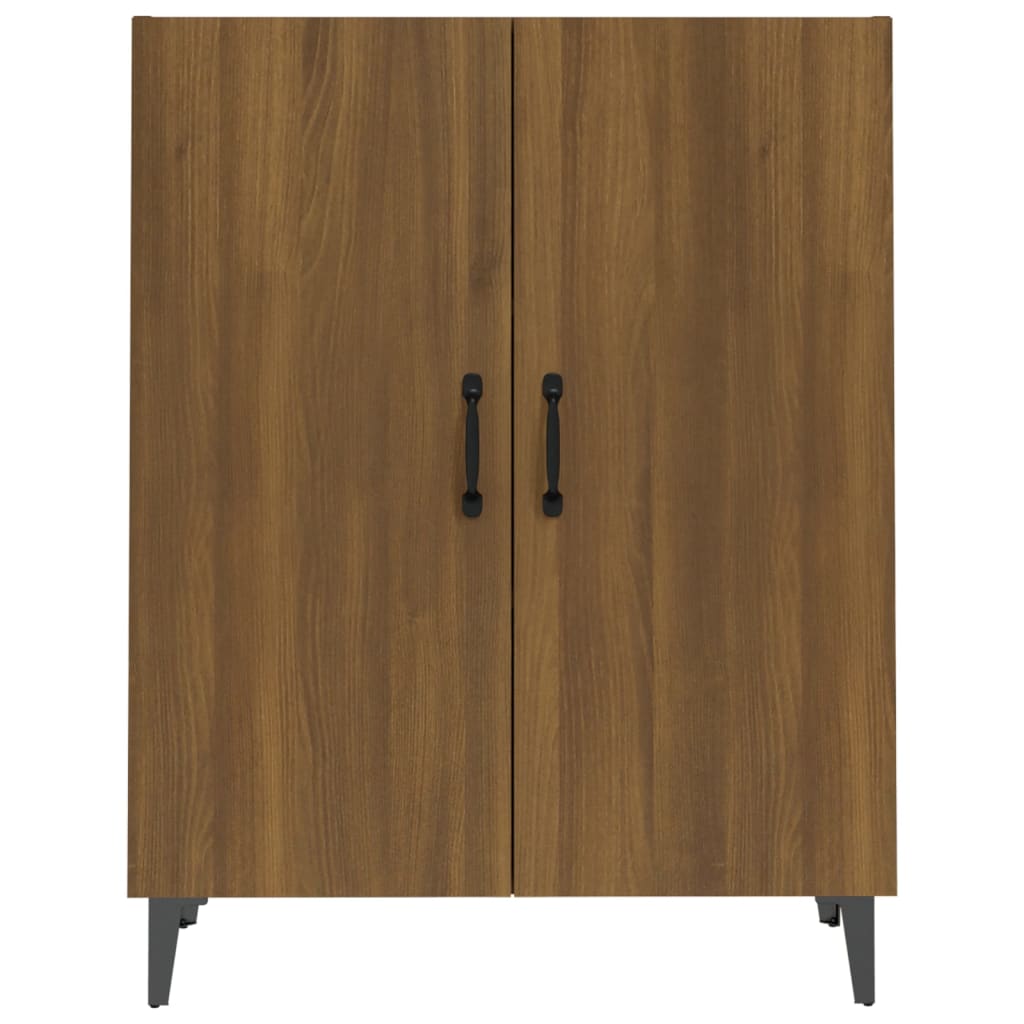 Credenza Rovere Marrone 70x34x90 cm in Legno Multistrato - homemem39