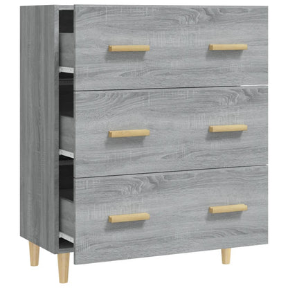 Credenza Grigio Sonoma 70x34x90 cm in Legno Multistrato