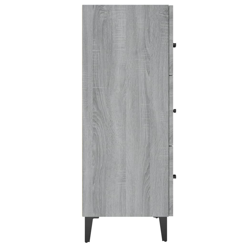 Credenza Grigio Sonoma 69,5x34x90 cm in Legno Multistrato - homemem39