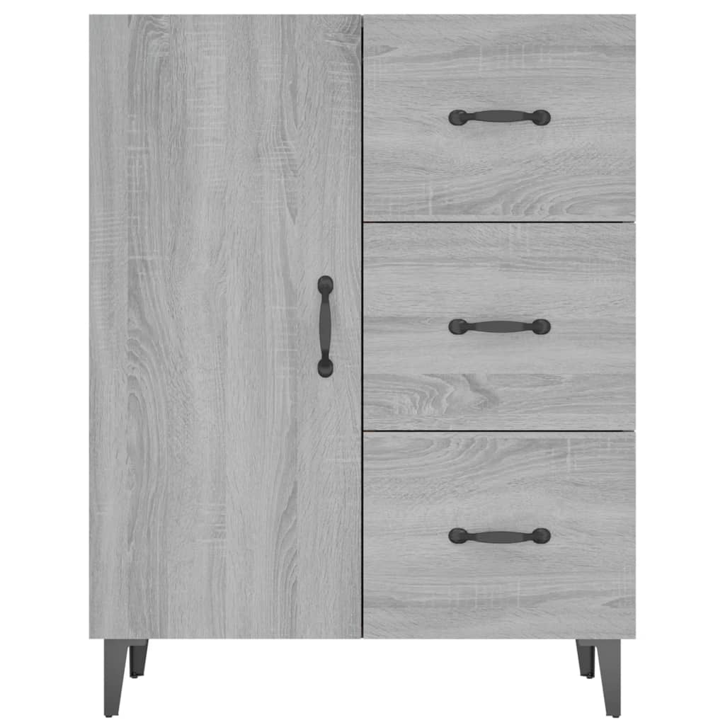 Credenza Grigio Sonoma 69,5x34x90 cm in Legno Multistrato - homemem39