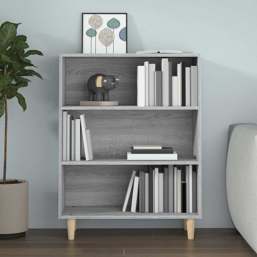 Credenza Grigio Sonoma 69,5x32,5x90 cm in Legno Multistrato
