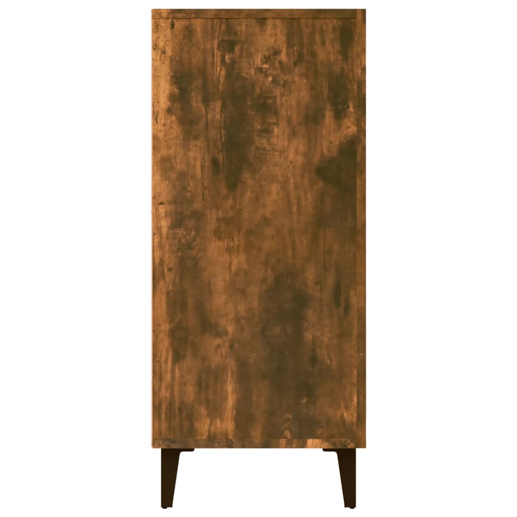 Credenza Rovere Fumo 90x34x80 cm in Legno Multistrato - homemem39