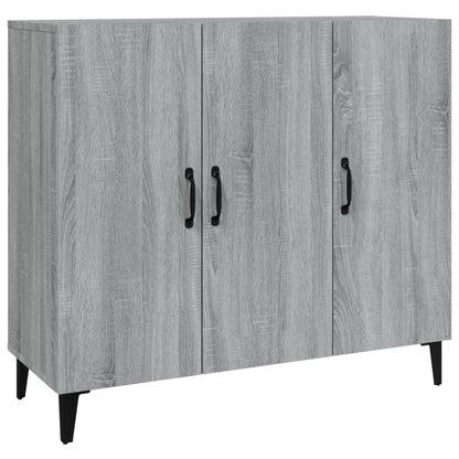 Credenza Grigio Sonoma 90x34x80 cm in Legno Multistrato - homemem39