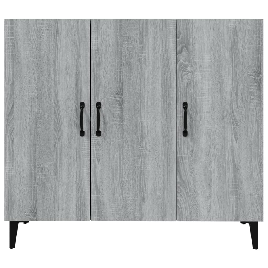 Credenza Grigio Sonoma 90x34x80 cm in Legno Multistrato - homemem39