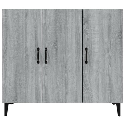 Credenza Grigio Sonoma 90x34x80 cm in Legno Multistrato - homemem39
