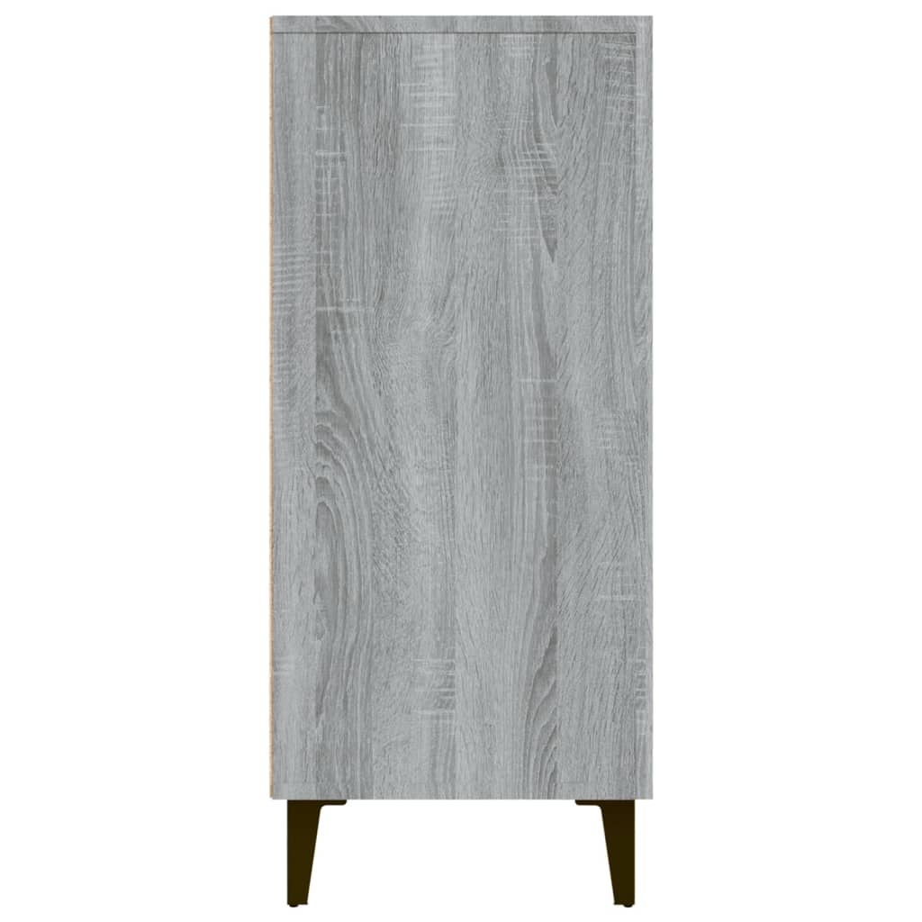 Credenza Grigio Sonoma 90x34x80 cm in Legno Multistrato - homemem39