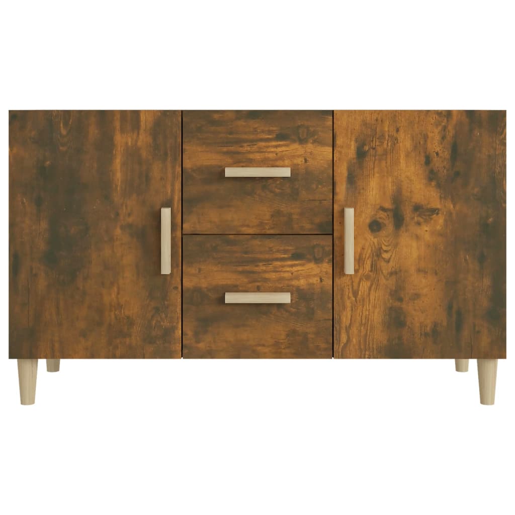 Credenza Rovere Fumo 100x36x60 cm in Legno Multistrato - homemem39