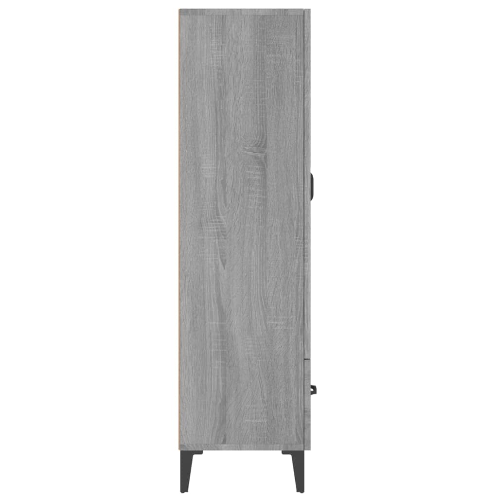 Credenza Grigio Sonoma 70x31x115 cm in Legno Multistrato - homemem39