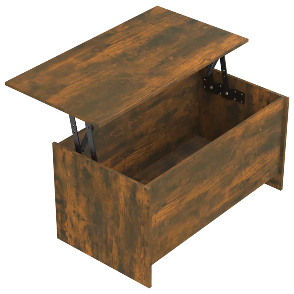 Tavolino Rovere Fumo 102x55,5x52,5 cm in Legno Multistrato | homemem39