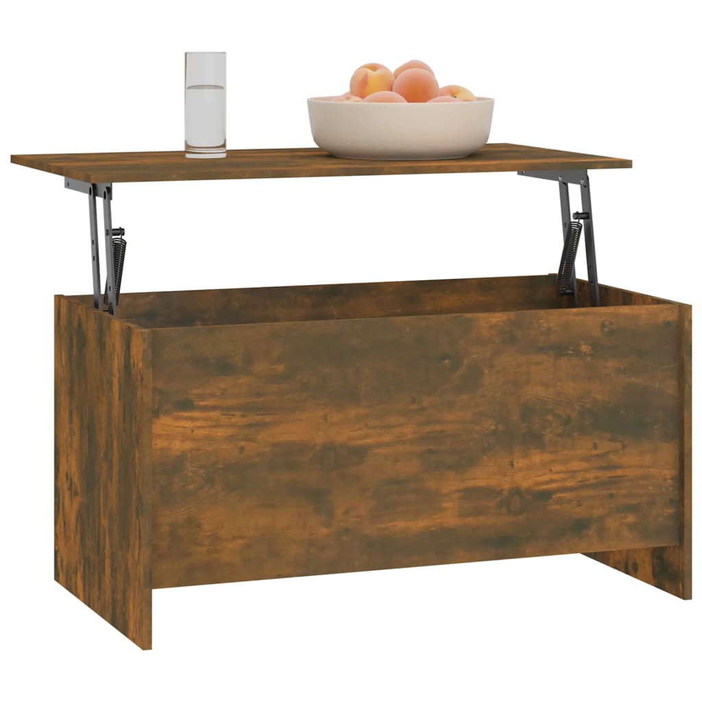 Tavolino Rovere Fumo 102x55,5x52,5 cm in Legno Multistrato | homemem39