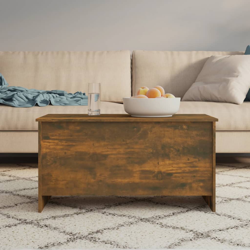 Tavolino Rovere Fumo 102x55,5x52,5 cm in Legno Multistrato | homemem39