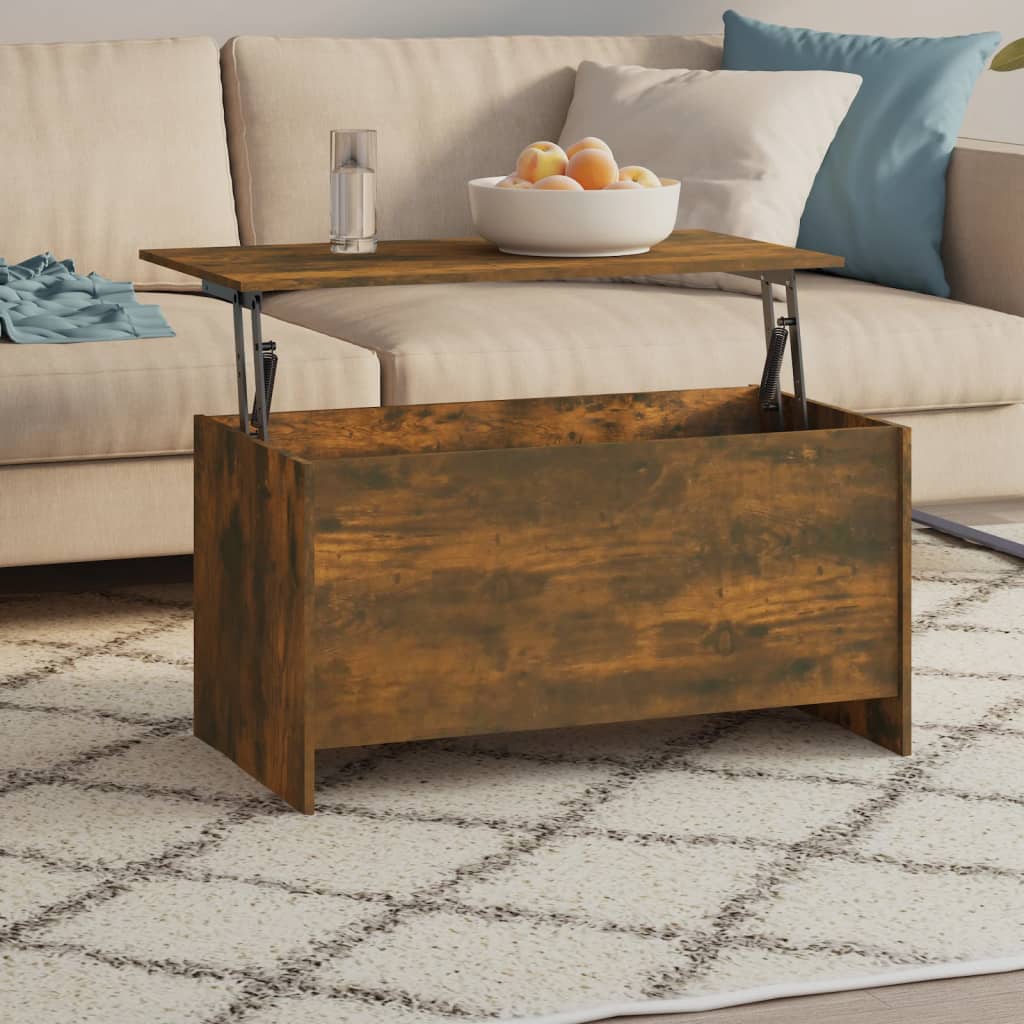 Tavolino Rovere Fumo 102x55,5x52,5 cm in Legno Multistrato | homemem39