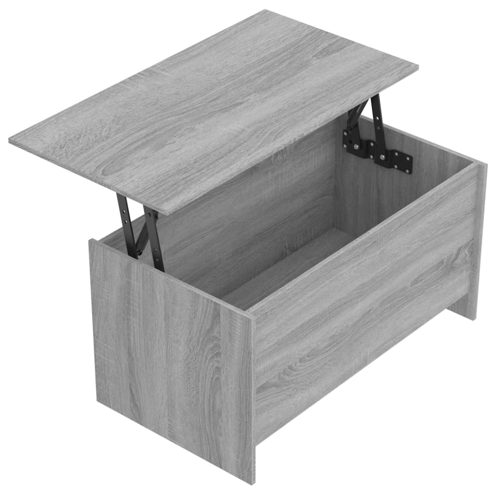 Tavolino Grigio Sonoma 102x55,5x52,5 cm in Legno Multistrato | homemem39