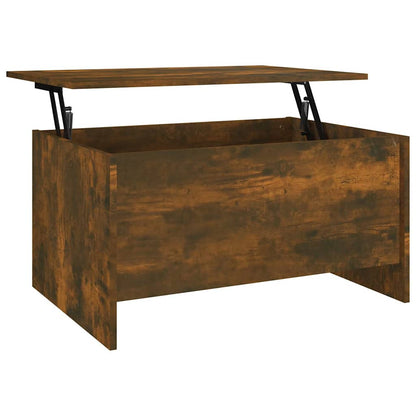 Tavolino Salotto Rovere Fumo 80x55,5x41,5 cm Legno Multistrato