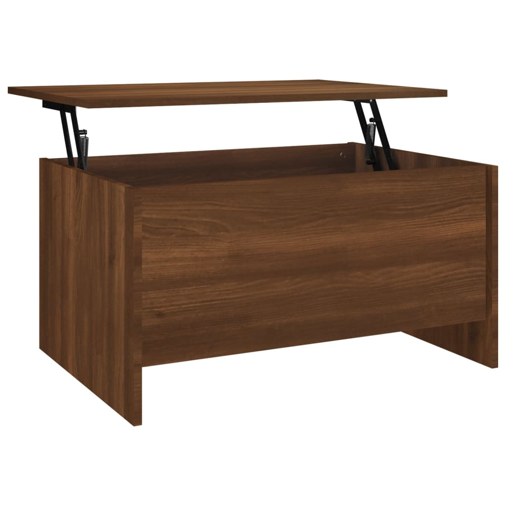 Tavolino Salotto Rovere Marrone 80x55,5x41,5 Legno Multistrato | homemem39