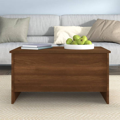 Tavolino Salotto Rovere Marrone 80x55,5x41,5 Legno Multistrato | homemem39