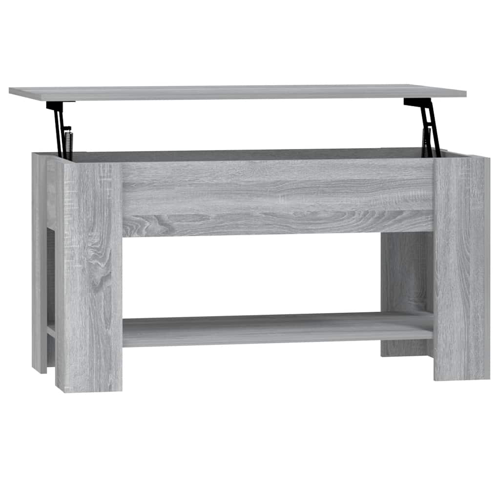 Tavolino da Salotto Grigio Sonoma 101x49x52cm Legno Multistrato | homemem39