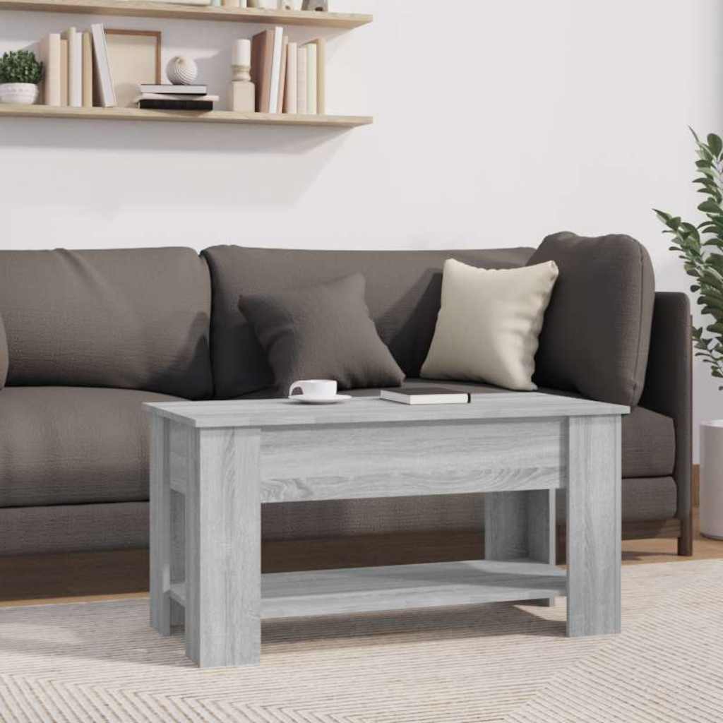 Tavolino da Salotto Grigio Sonoma 101x49x52cm Legno Multistrato | homemem39
