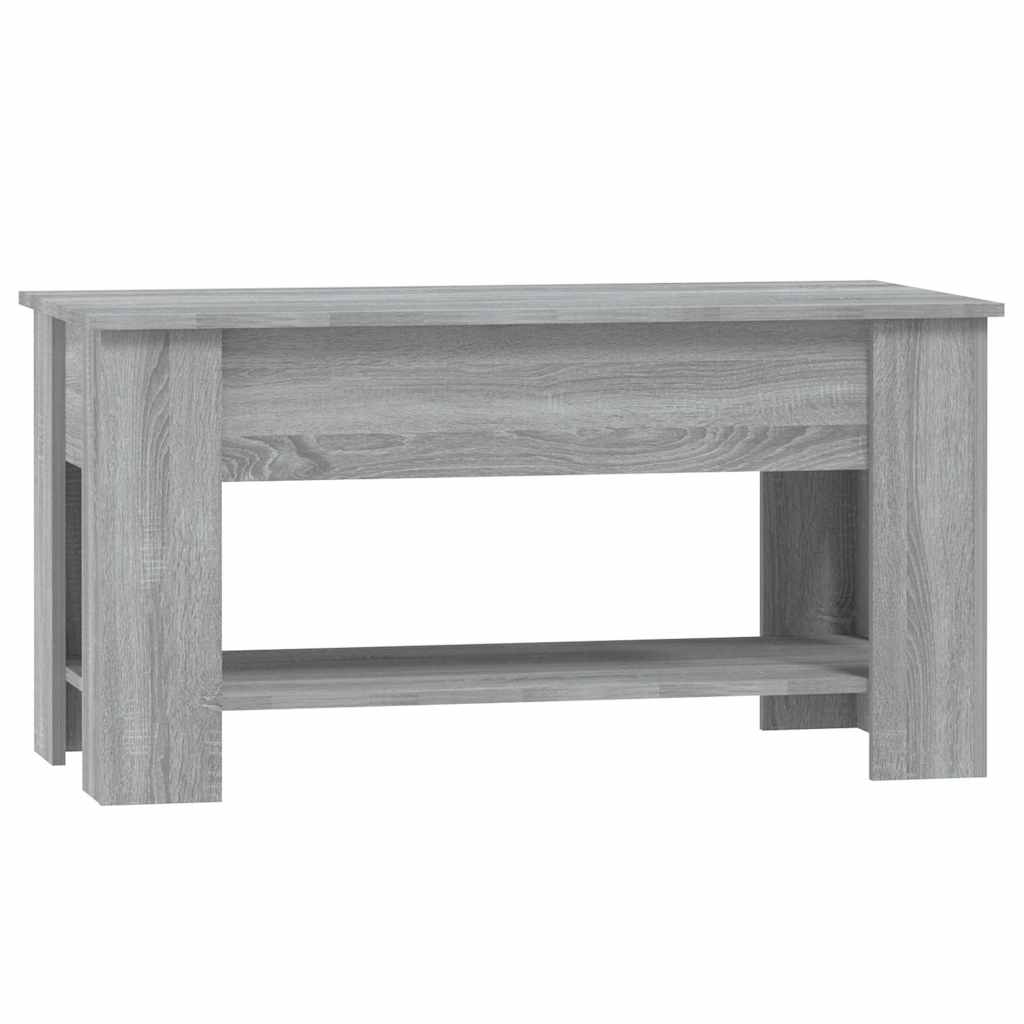 Tavolino da Salotto Grigio Sonoma 101x49x52cm Legno Multistrato | homemem39