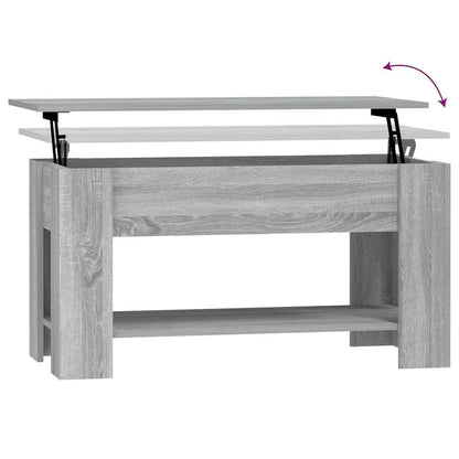 Tavolino da Salotto Grigio Sonoma 101x49x52cm Legno Multistrato | homemem39
