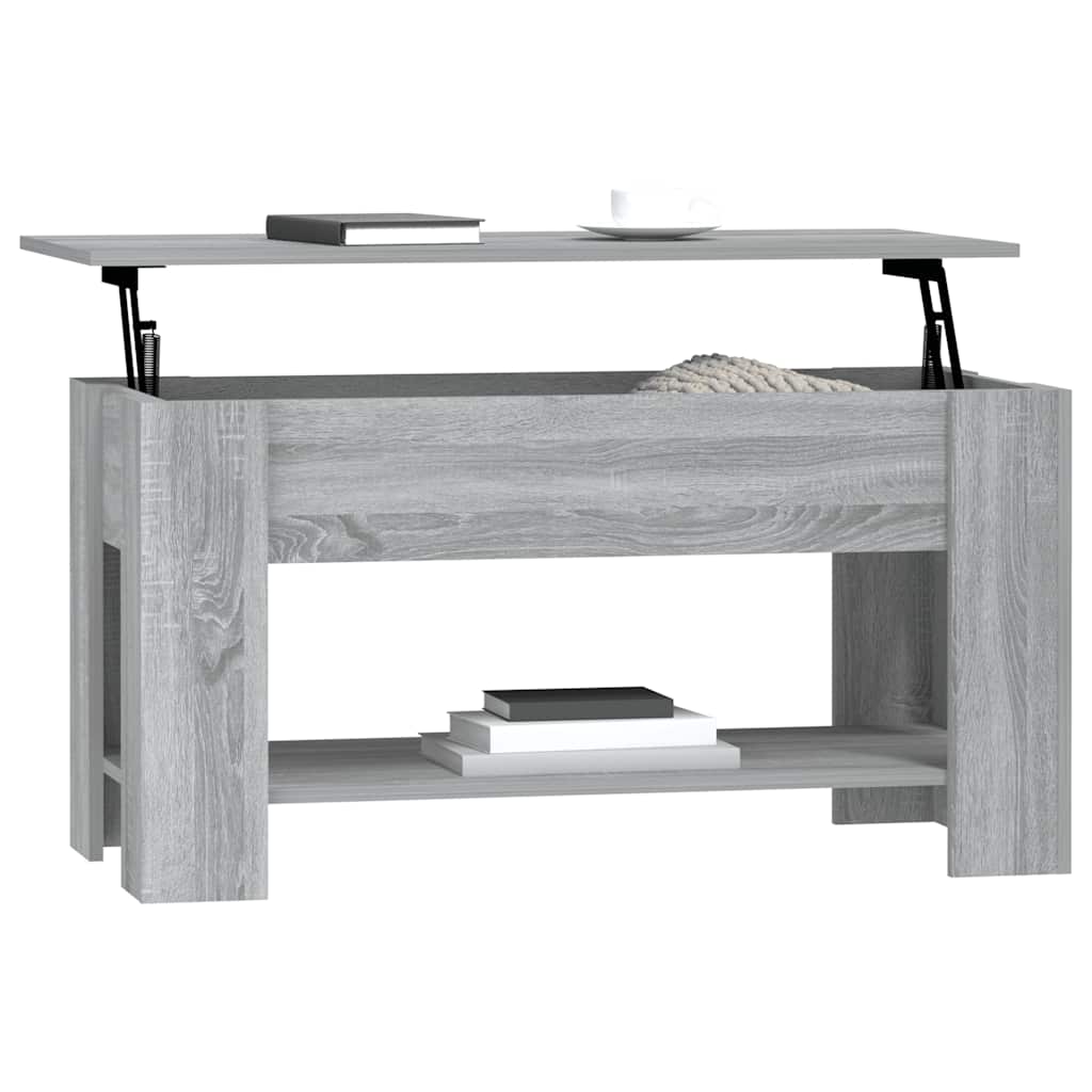 Tavolino da Salotto Grigio Sonoma 101x49x52cm Legno Multistrato | homemem39