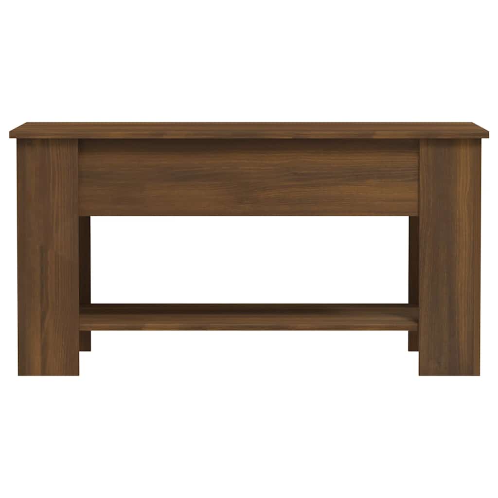 Tavolino Salotto Rovere Marrone 101x49x52 cm Legno Multistrato | homemem39