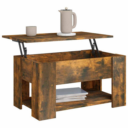Tavolino da Salotto Rovere Fumo 79x49x41cm in Legno Multistrato | homemem39