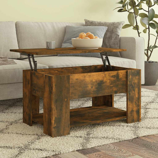 Tavolino da Salotto Rovere Fumo 79x49x41cm in Legno Multistrato | homemem39