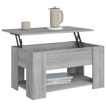 Tavolino da Salotto Grigio Sonoma 79x49x41 cm Legno Multistrato | homemem39