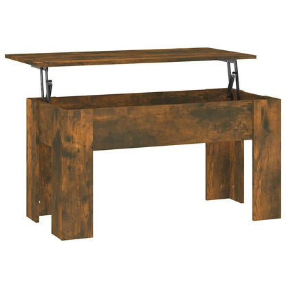 Tavolino da Salotto Rovere Fumo 101x49x52 cm Legno Multistrato