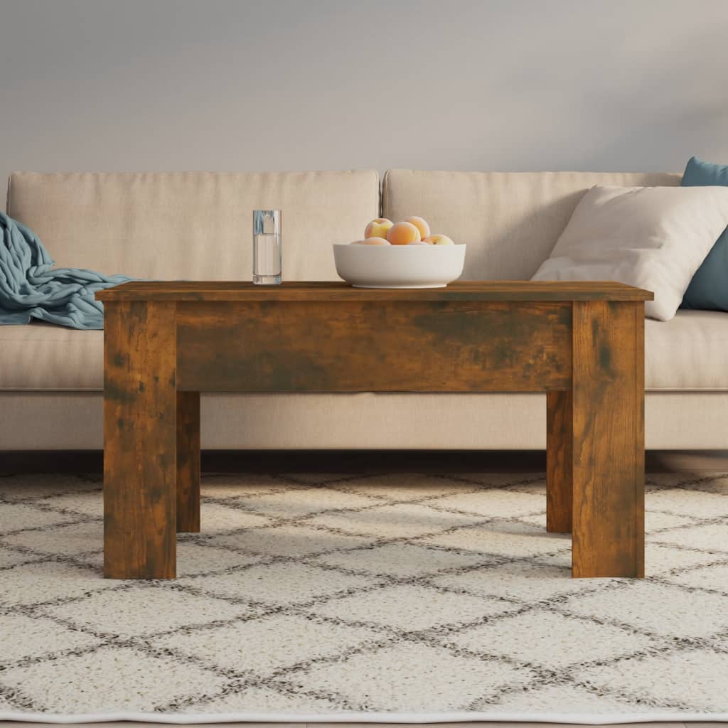 Tavolino da Salotto Rovere Fumo 101x49x52 cm Legno Multistrato | homemem39