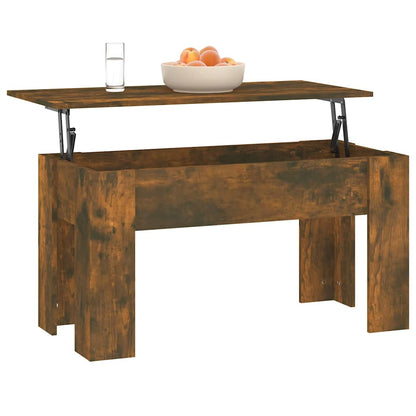 Tavolino da Salotto Rovere Fumo 101x49x52 cm Legno Multistrato