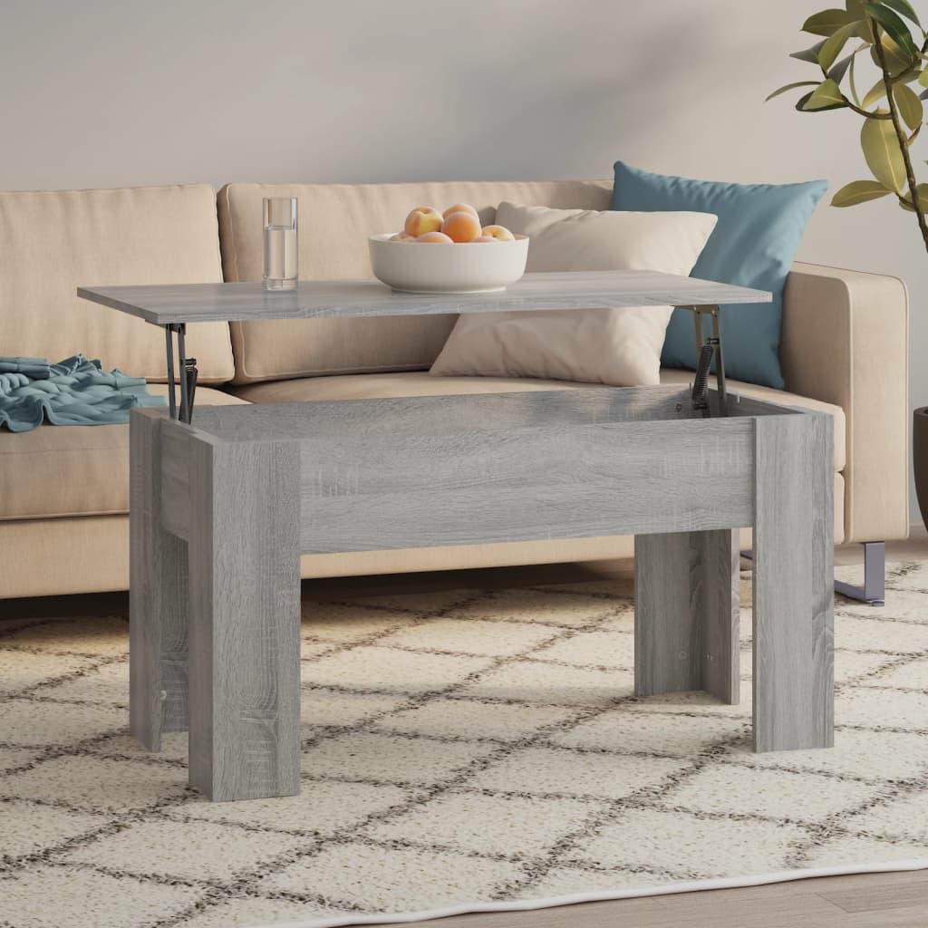 Tavolino da Salotto Grigio Sonoma 101x49x52cm Legno Multistrato | homemem39
