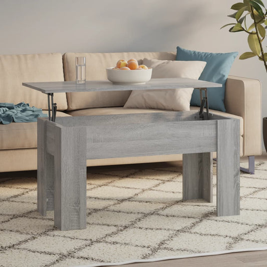 Tavolino da Salotto Grigio Sonoma 101x49x52cm Legno Multistrato | homemem39