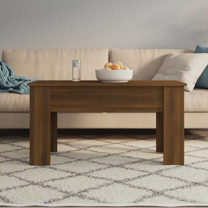 Tavolino Salotto Rovere Marrone 101x49x52 cm Legno Multistrato | homemem39