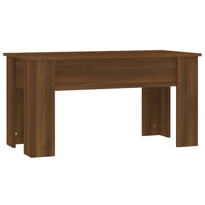 Tavolino Salotto Rovere Marrone 101x49x52 cm Legno Multistrato | homemem39