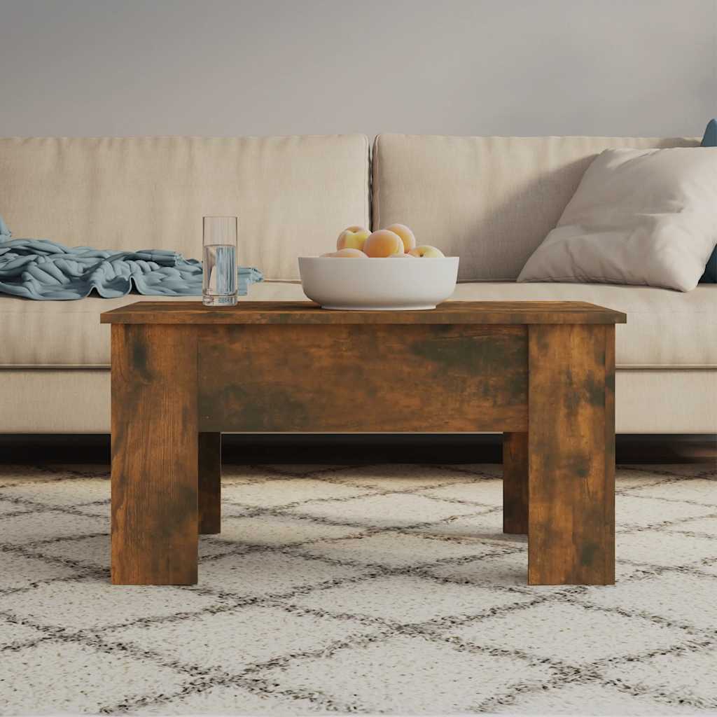 Tavolino da Salotto Rovere Fumo 79x49x41cm in Legno Multistrato | homemem39