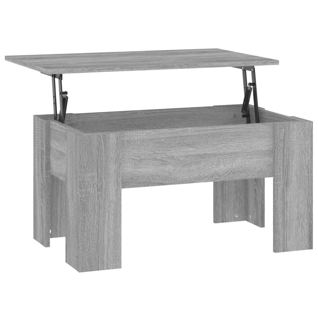 Tavolino da Salotto Grigio Sonoma 79x49x41 cm Legno Multistrato | homemem39