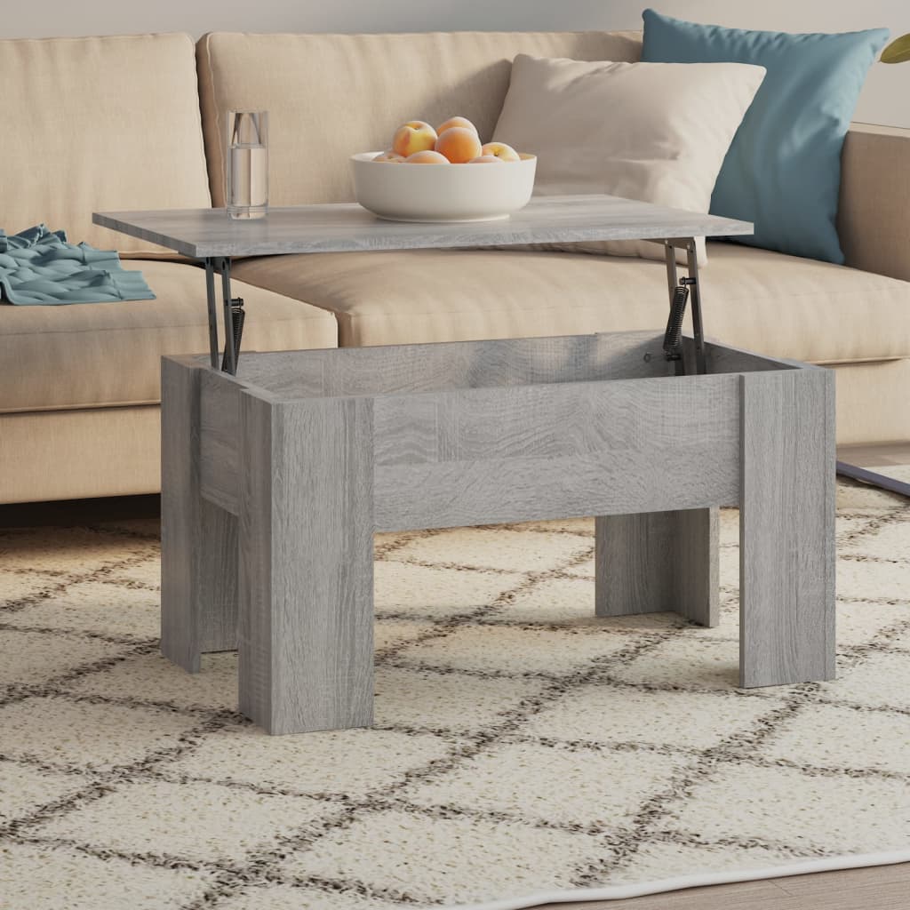 Tavolino da Salotto Grigio Sonoma 79x49x41 cm Legno Multistrato | homemem39