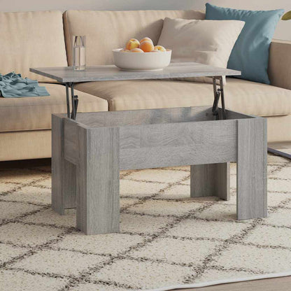 Tavolino da Salotto Grigio Sonoma 79x49x41 cm Legno Multistrato