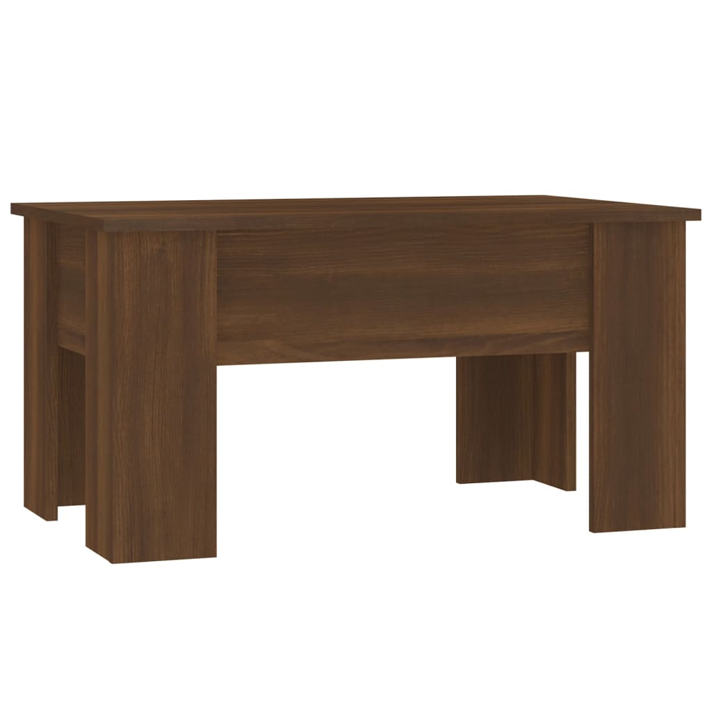 Tavolino da Salotto Rovere Marrone 79x49x41cm Legno Multistrato | homemem39