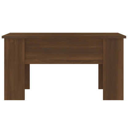 Tavolino da Salotto Rovere Marrone 79x49x41cm Legno Multistrato | homemem39