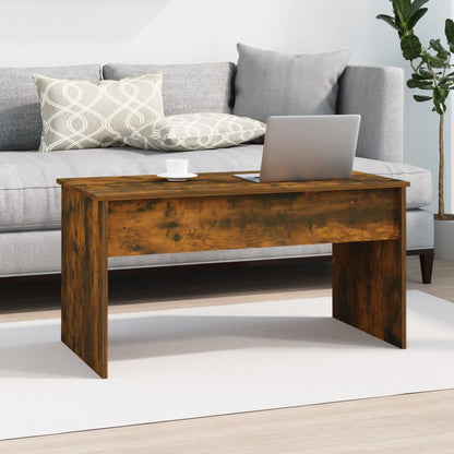 Tavolino Rovere Fumo 102x50,5x52,5 cm in Legno Multistrato | homemem39