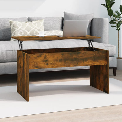 Tavolino Rovere Fumo 102x50,5x52,5 cm in Legno Multistrato | homemem39
