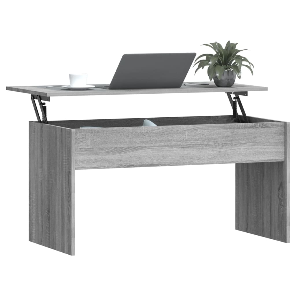 Tavolino Grigio Sonoma 102x50,5x52,5 cm in Legno Multistrato | homemem39