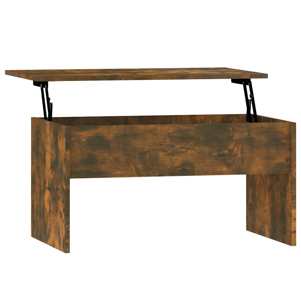 Tavolino Rovere Fumo 80x50,5x41,5 cm in Legno Multistrato | homemem39