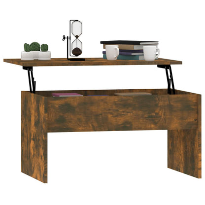 Tavolino Rovere Fumo 80x50,5x41,5 cm in Legno Multistrato | homemem39