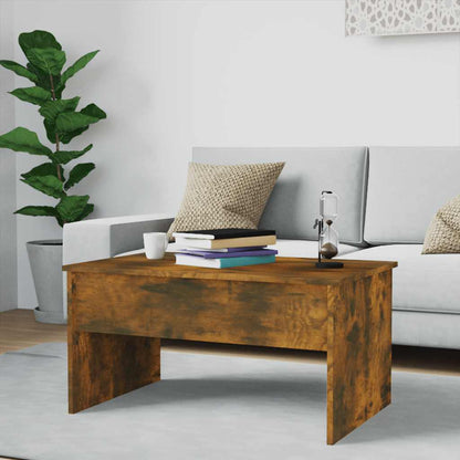 Tavolino Rovere Fumo 80x50,5x41,5 cm in Legno Multistrato | homemem39